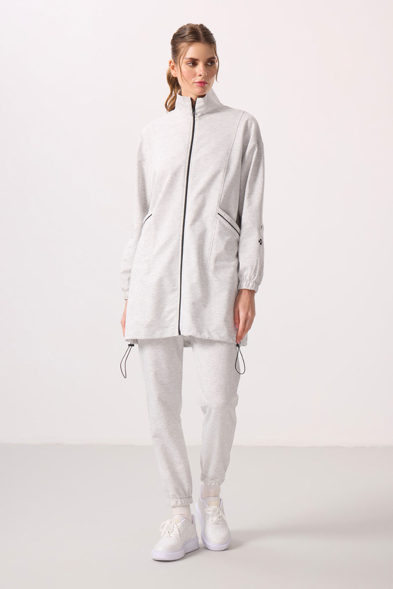Ensemble Femme Tunique et Jogging à Col Montant