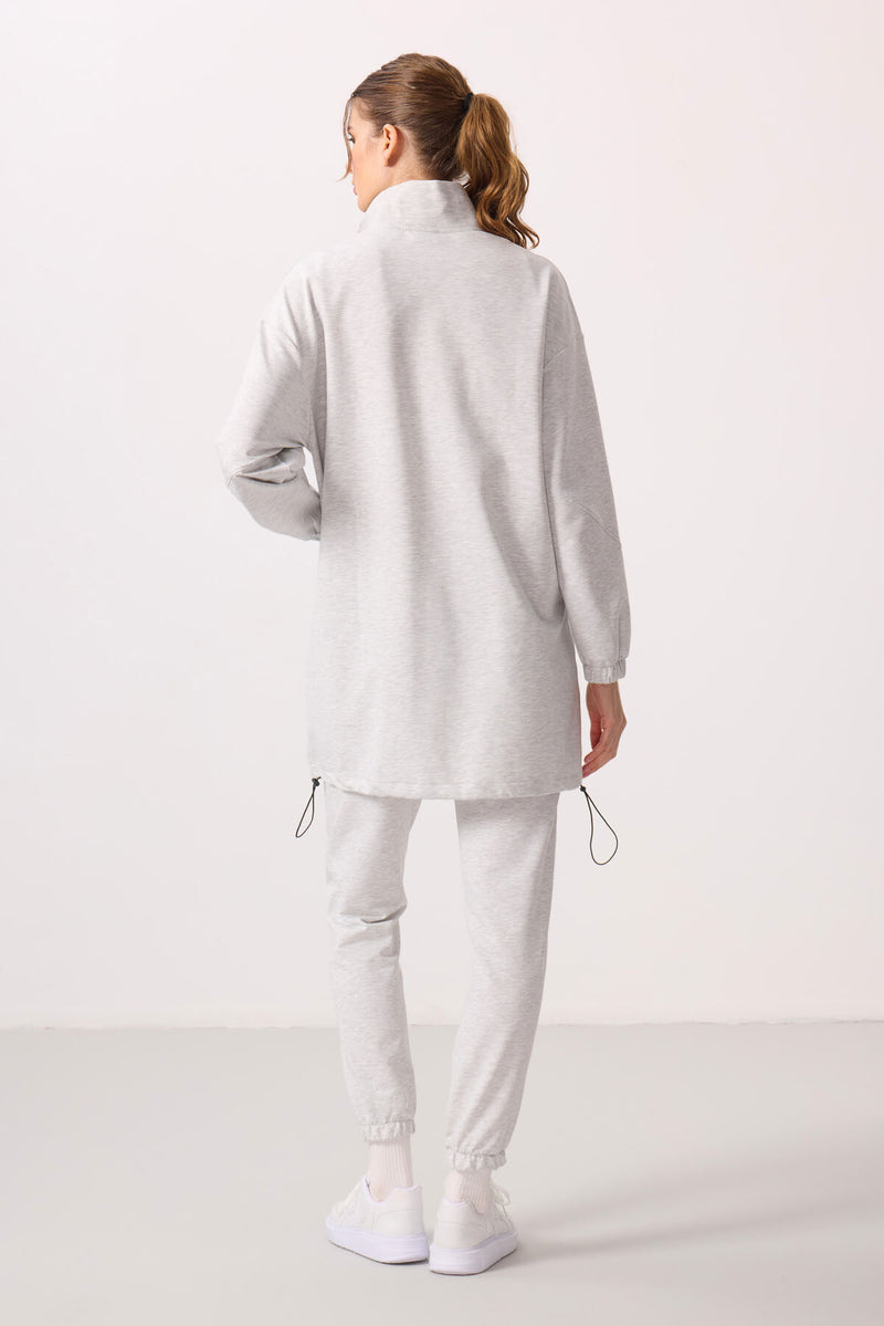 Ensemble Femme Tunique et Jogging à Col Montant