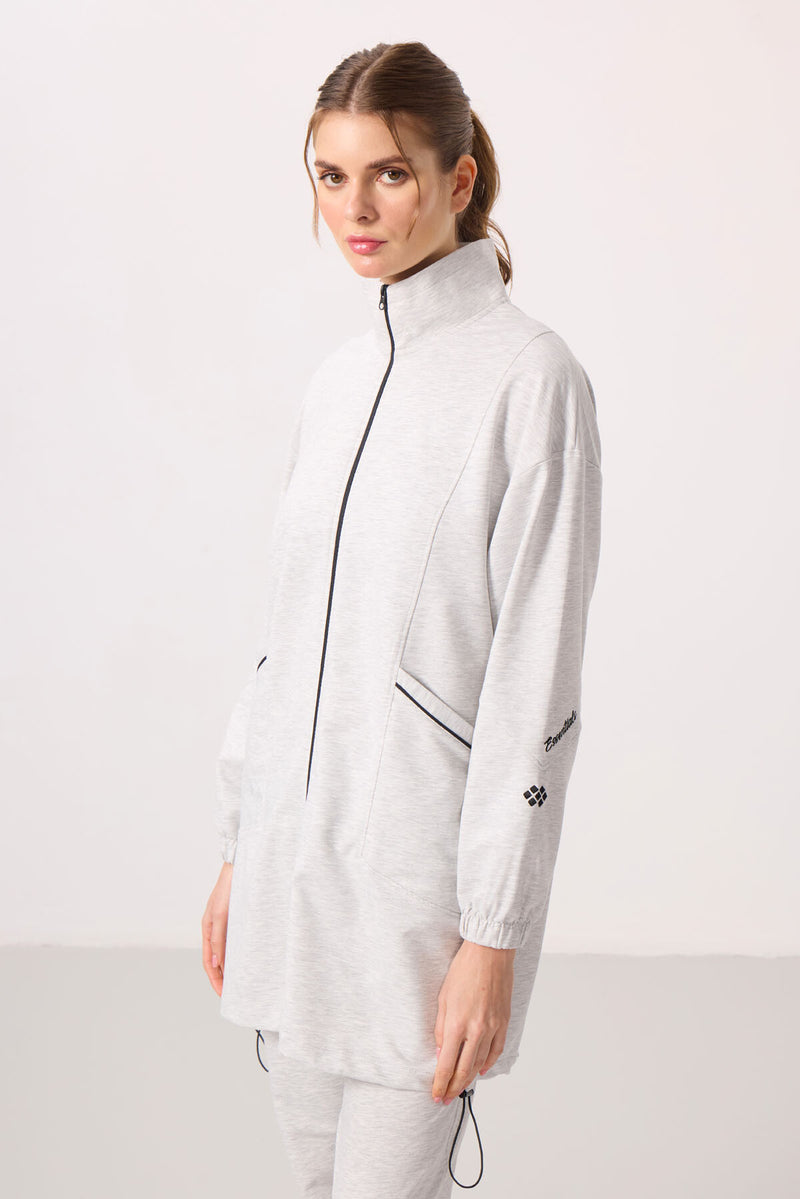 Ensemble Femme Tunique et Jogging à Col Montant