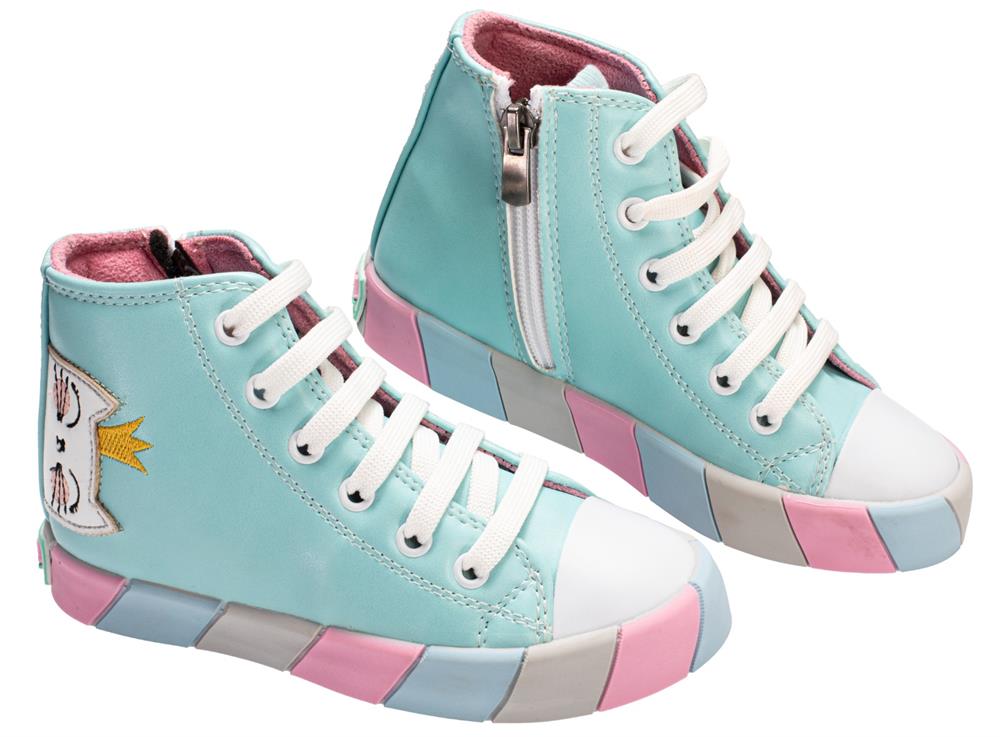 kedi prenseskiz çocuk sneakers - Justyol