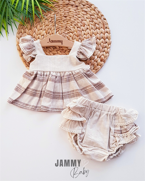 kelly linen panty shorts 2-piece set