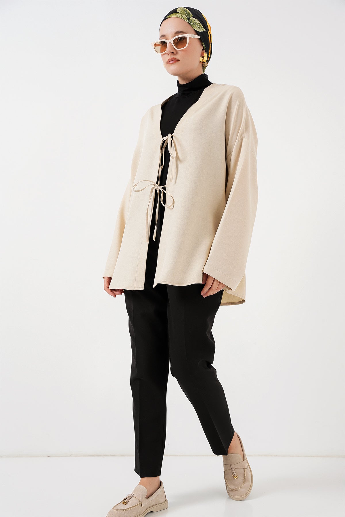 keten tesettür kimono 5968 - Justyol