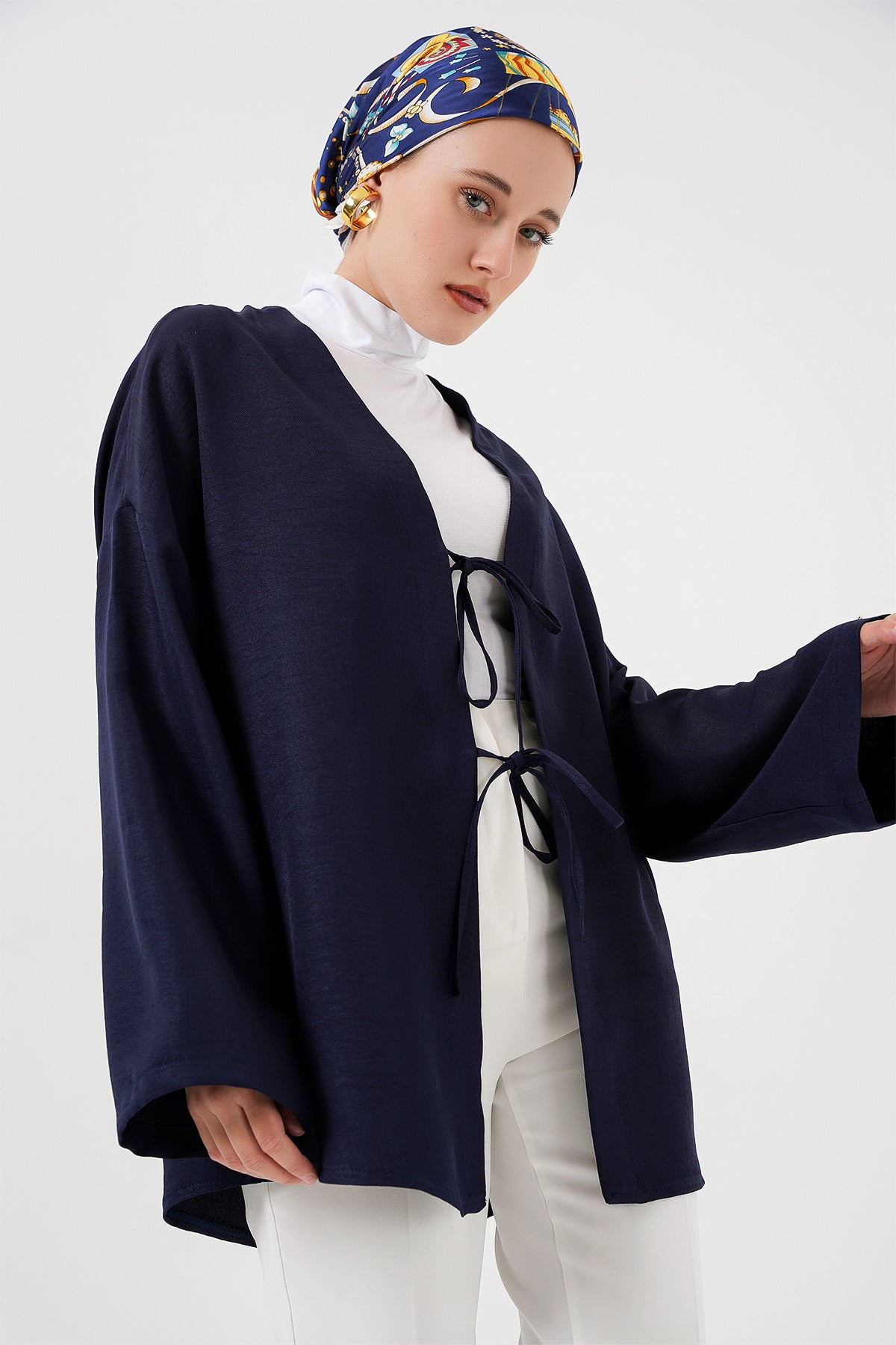 keten tesettür kimono 5968 - Justyol