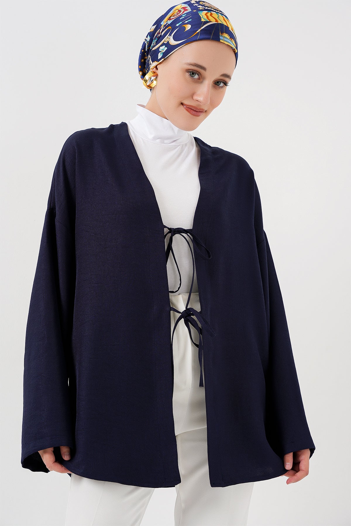 keten tesettür kimono 5968 - Justyol