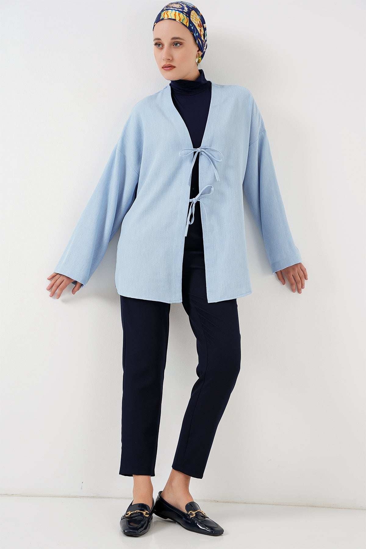 keten tesettür kimono 5968 - Justyol