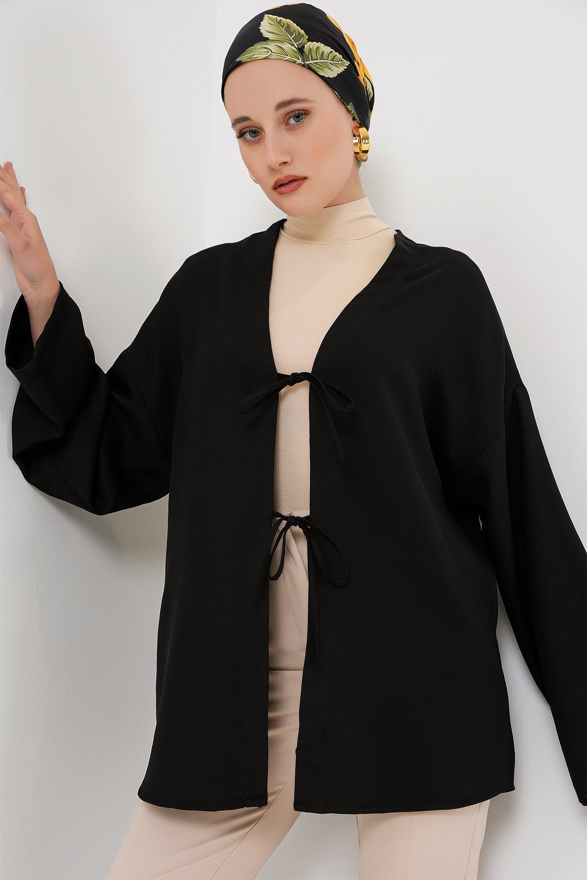 keten tesettür kimono 5968 - Justyol