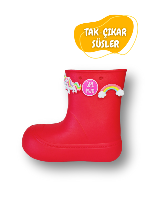 <tc>Set Bottes de Pluie + Chaussettes avec Motif de Renne</tc>