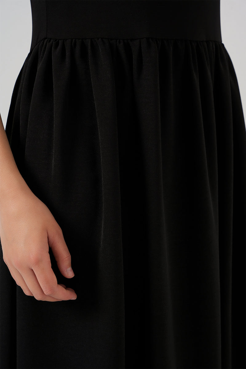<tc>فستان نسائي سادة طويل باكمام قصيرة 2551</tc>