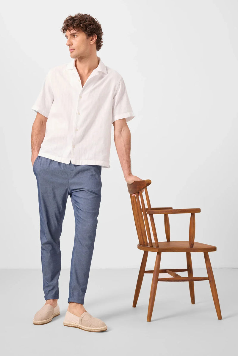pantalon chino homme léger extensible coupe standard- 82178