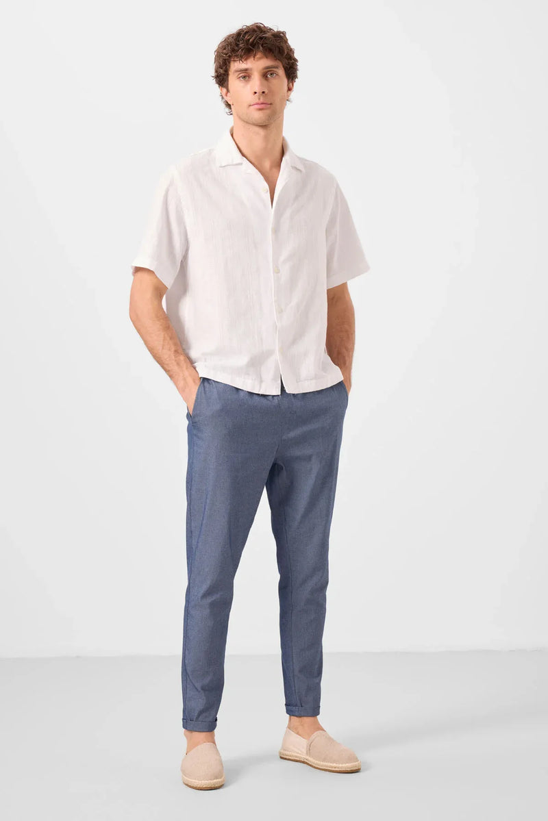 pantalon chino homme léger extensible coupe standard- 82178