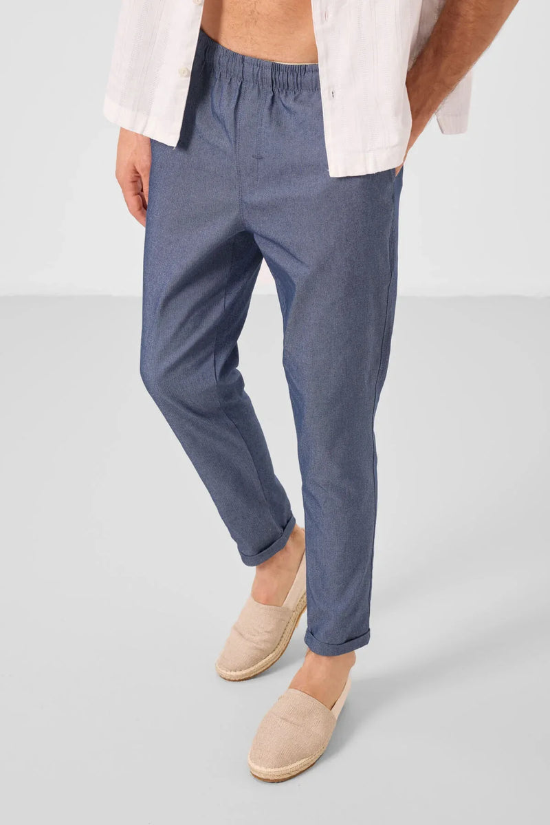 pantalon chino homme léger extensible coupe standard- 82178