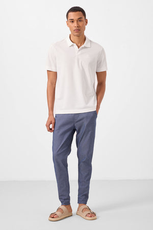 standart fit dokuma hafif esnek chino erkek pantolon - 82180 - Justyol