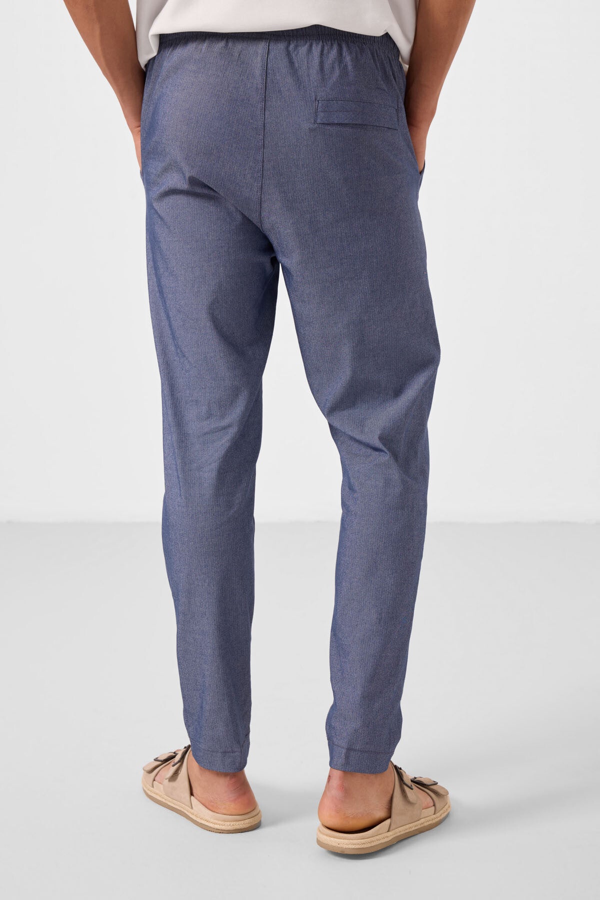 standart fit dokuma hafif esnek chino erkek pantolon - 82180 - Justyol