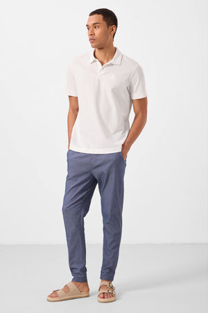 standart fit dokuma hafif esnek chino erkek pantolon - 82180 - Justyol