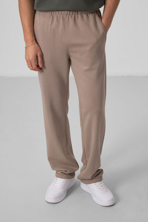 yüzeyi dokulu rahat form palazzo erkek pantolon - 82164 - Justyol