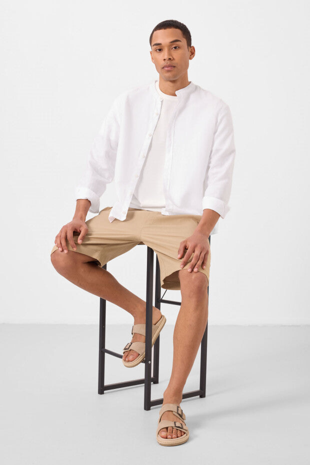 Short chino homme léger et extensible – coupe standard confortable - 81289