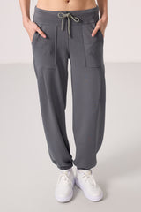 <tc>Pantalon femme coupe confortable avec détail de poches en tissu texturé doux - 94672</tc>