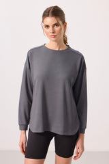 <tc>Tunique sweatshirt femme confortable à col rond en texture douce - 97305</tc>