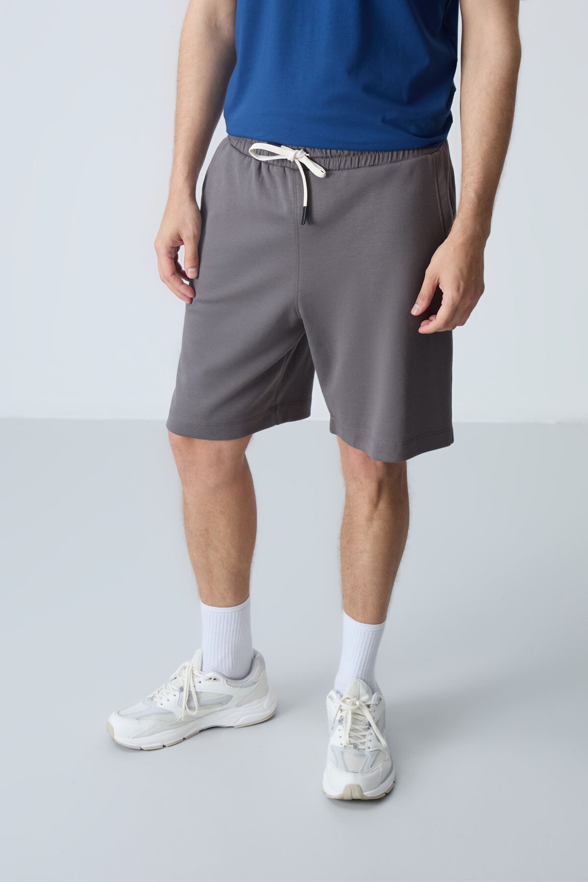 <tc>Short Basique Homme en Coton Épais à Texture Douce, Coupe Standard - 81275</tc>