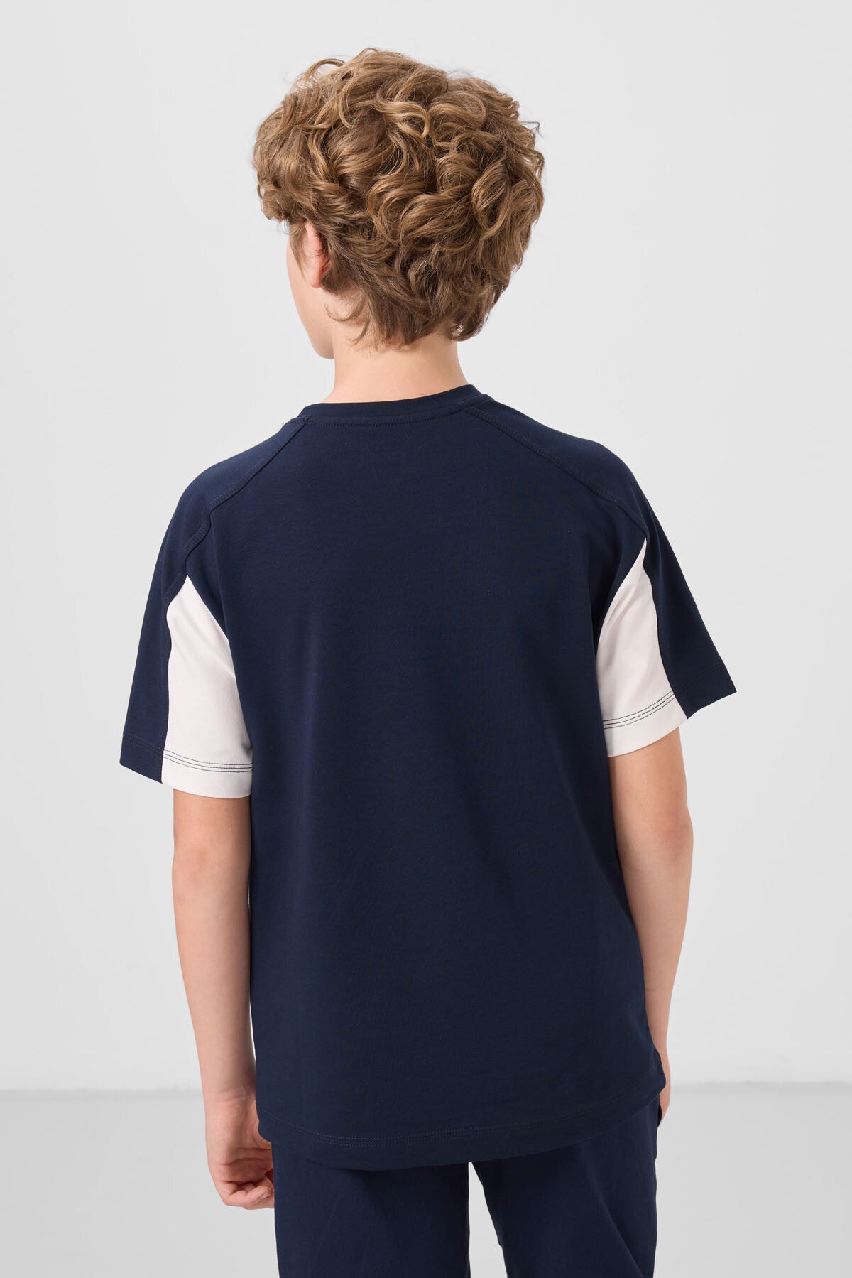 T-shirt Garçon Oversize en Coton Doux avec Broderie - 11290