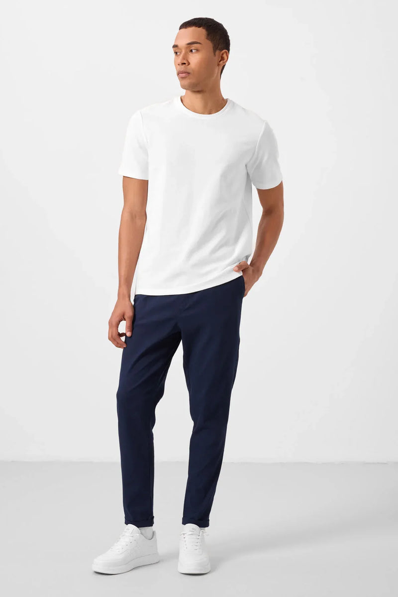 pantalon chino homme léger extensible coupe standard- 82178