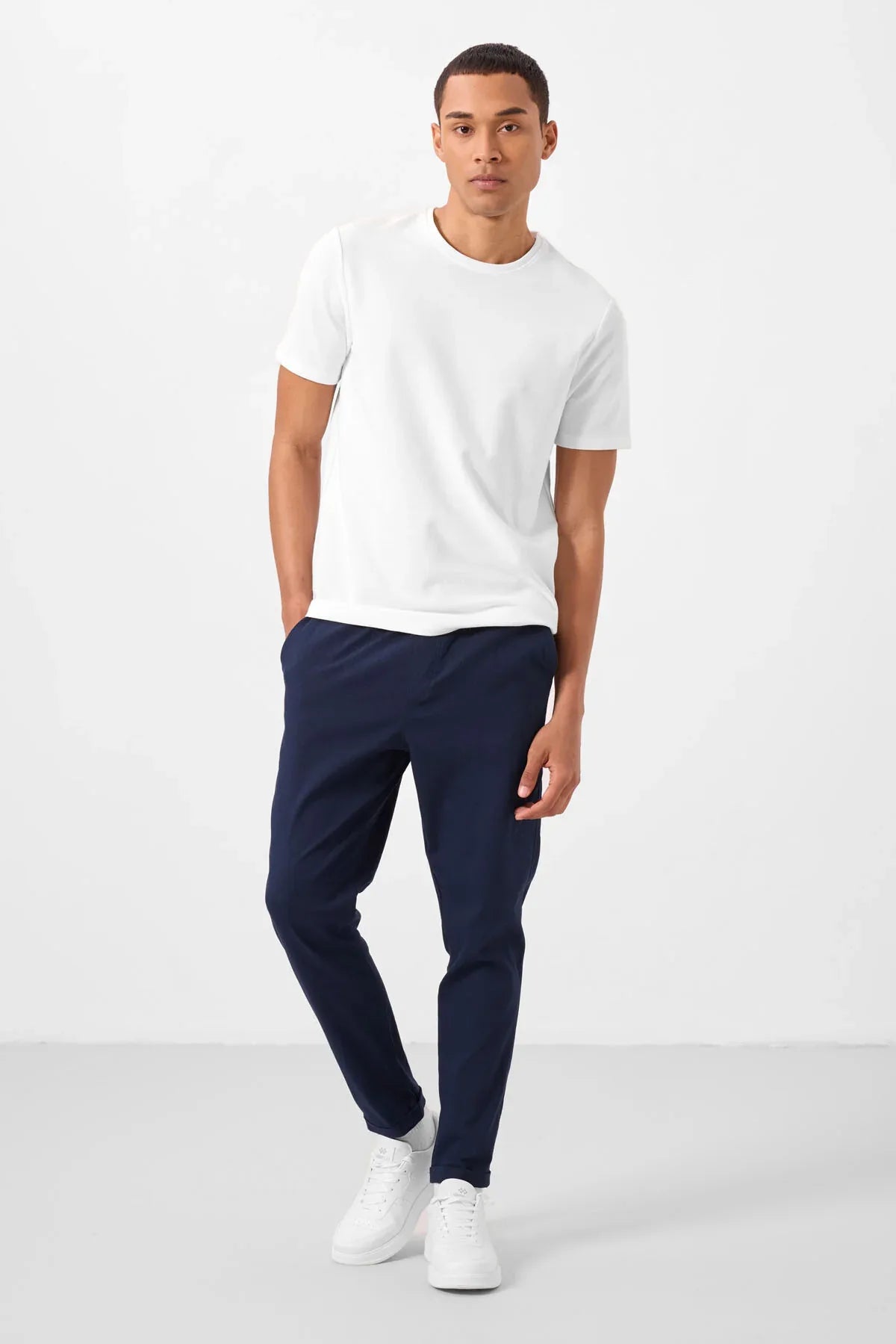 pantalon chino homme léger extensible coupe standard- 82178 - Justyol