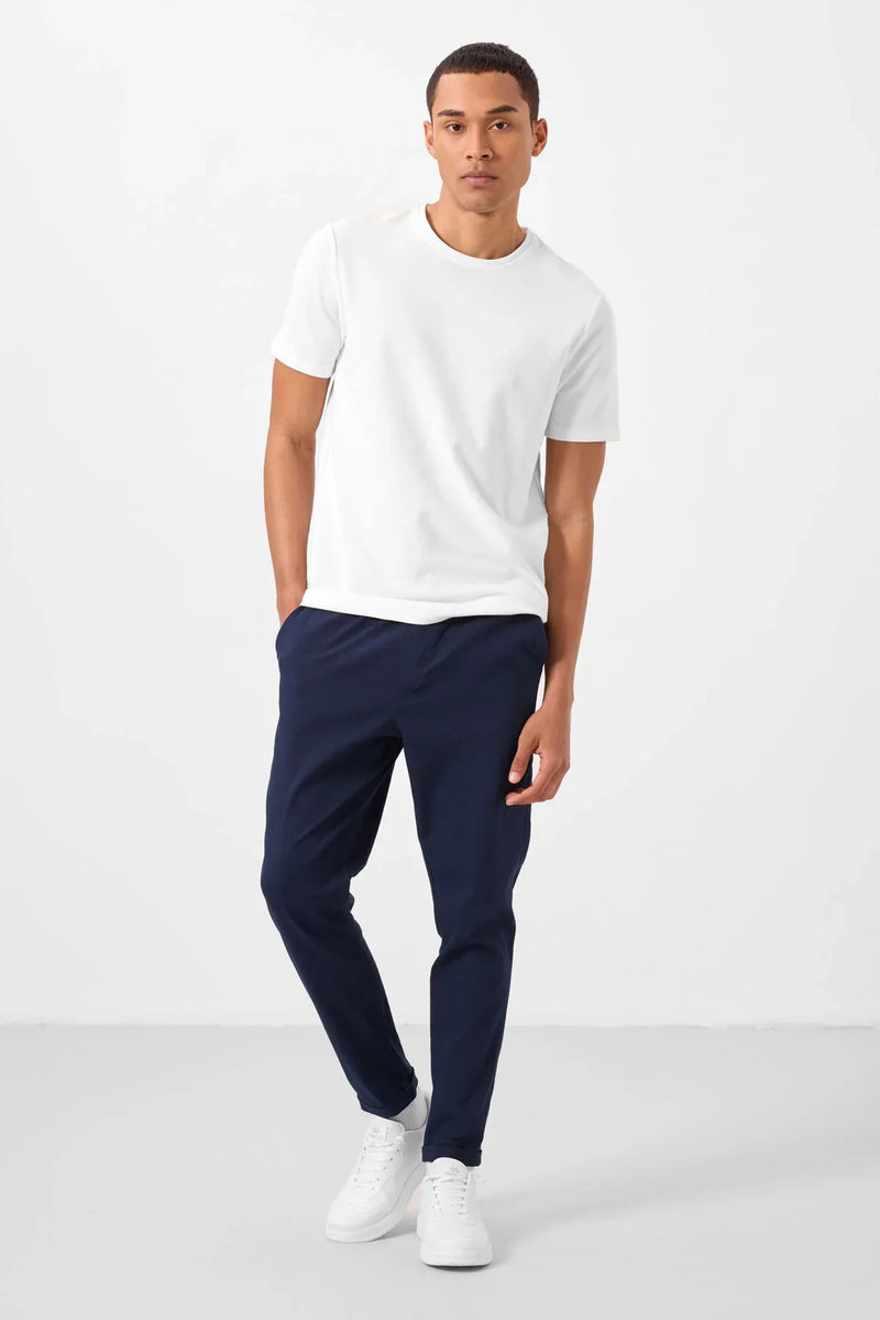 pantalon chino homme léger extensible coupe standard- 82178