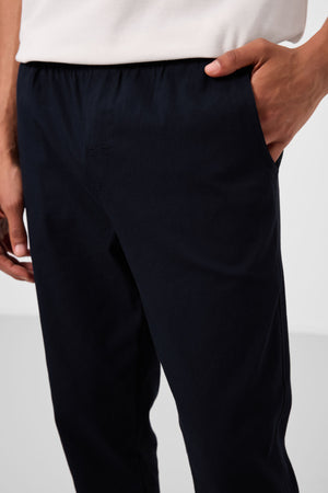 standart fit dokuma hafif esnek chino erkek pantolon - 82180 - Justyol