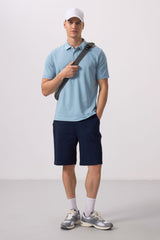 <tc>Short chino tissé légèrement extensible, coupe standard - gris - 81290</tc>