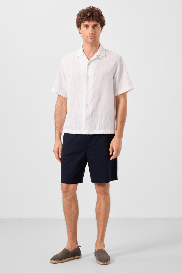 Short chino homme léger et extensible – coupe standard confortable - 81289