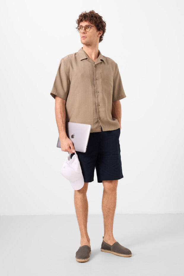 Short chino homme léger et extensible – coupe standard moderne - 81291