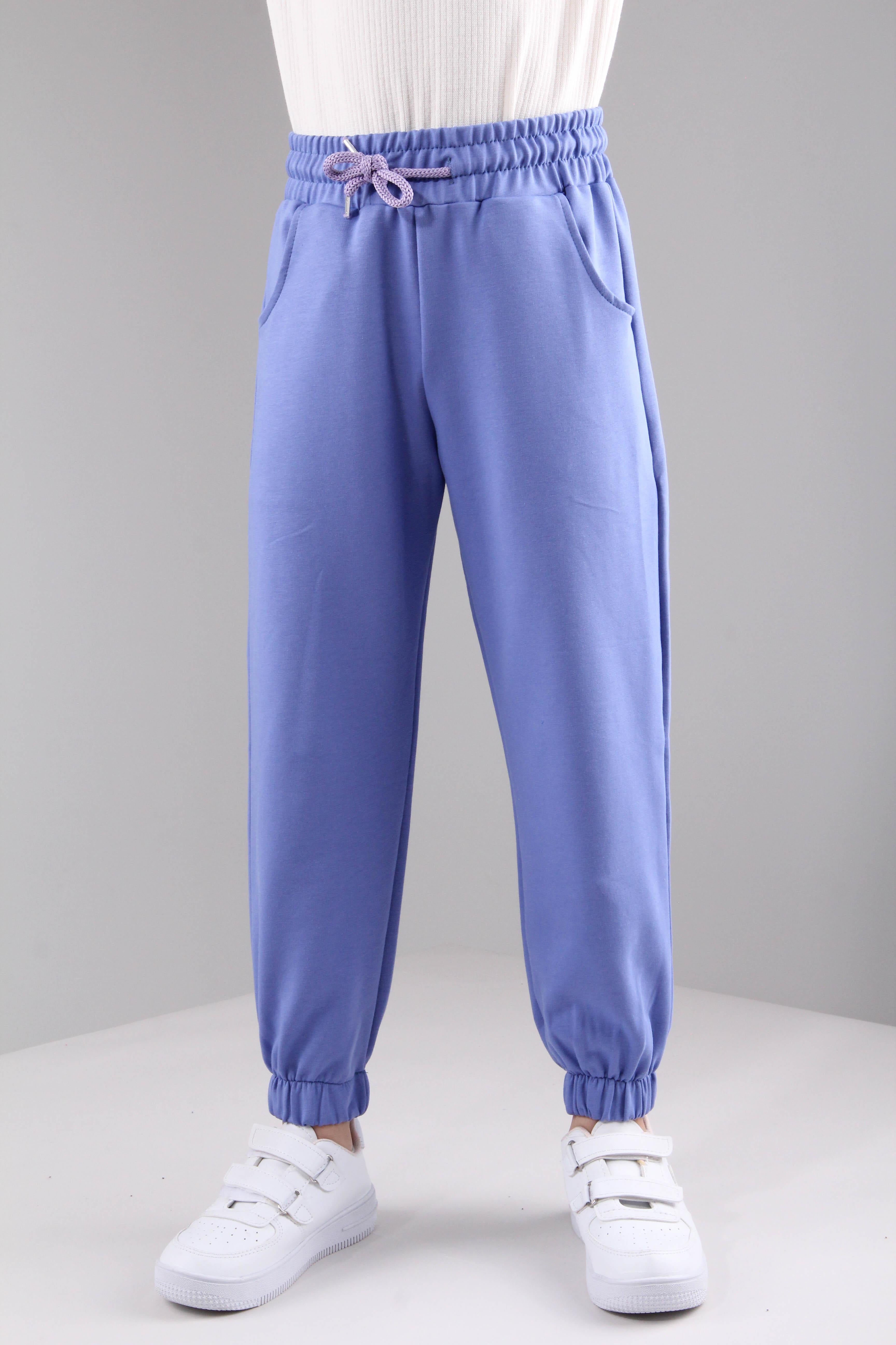 <tc>Pantalon de jogging fille à coupe décontractée, avec taille élastiquée et poches</tc>