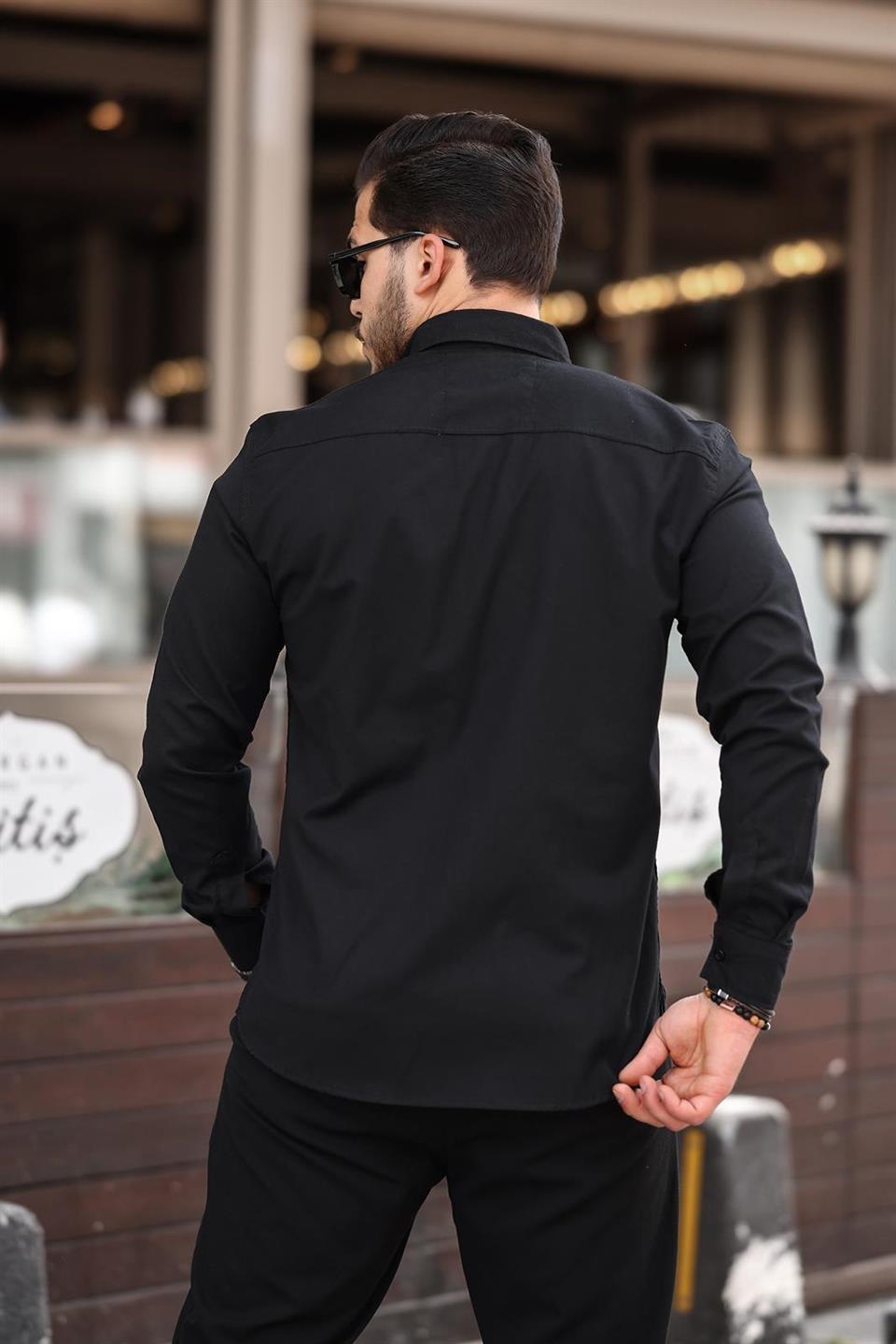 likrali regular fit nefes alabilir klasik erkek oxford gömlek - Justyol