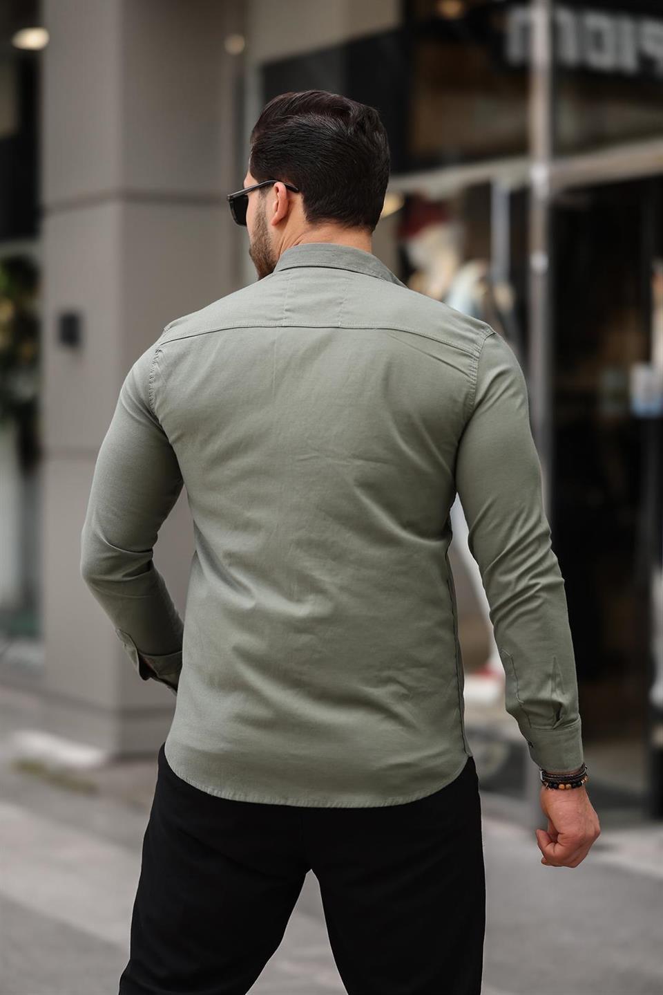 likrali regular fit nefes alabilir klasik erkek oxford gömlek - Justyol