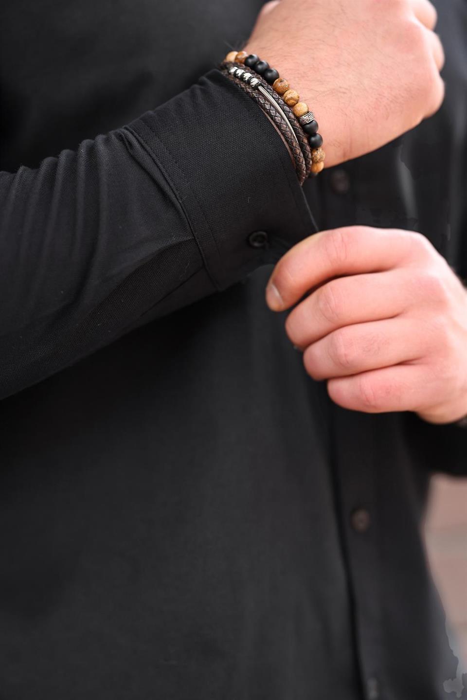 likrali regular fit nefes alabilir klasik erkek oxford gömlek - Justyol