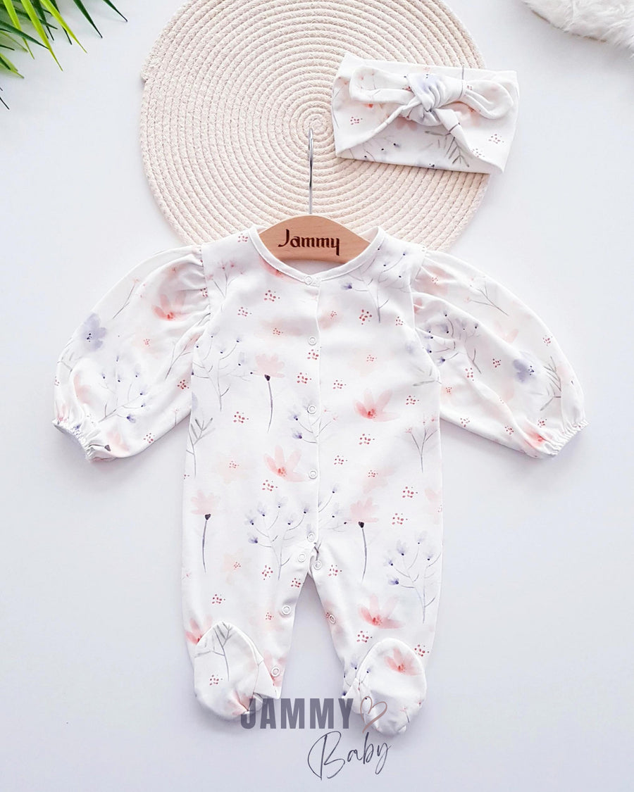 Lotus Bow Bandana Jumpsuit Set