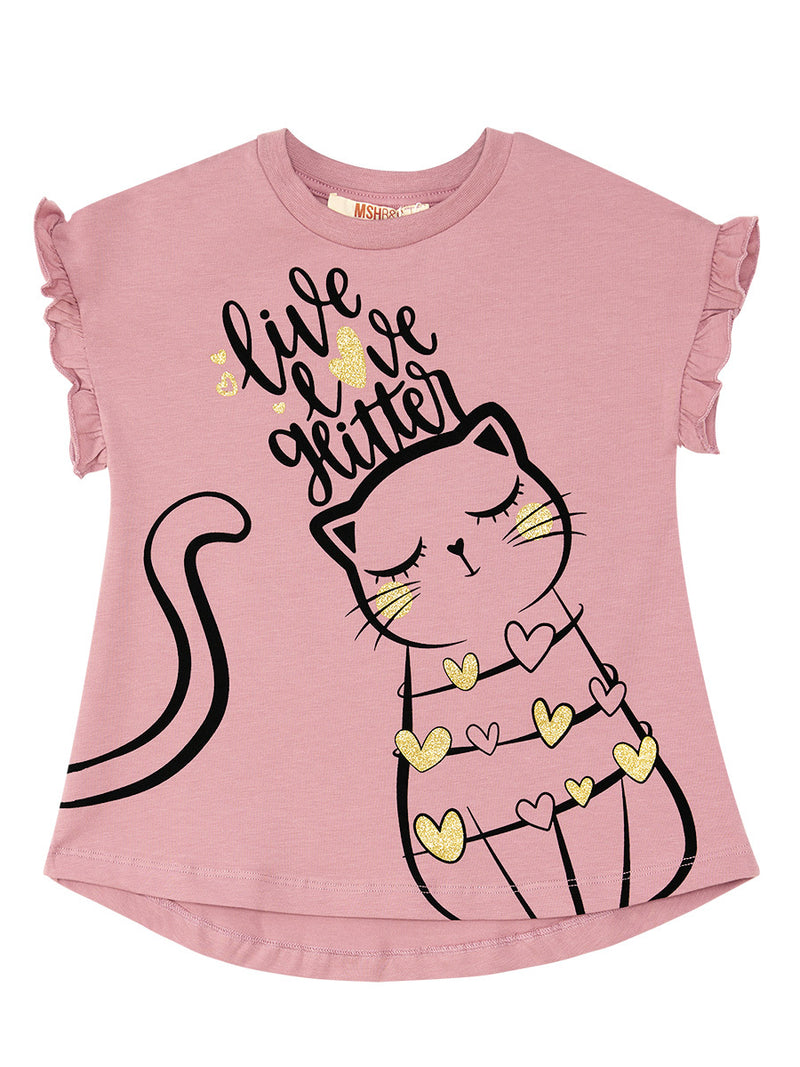 Ensemble fille 2 pièces tunique imprimée et legging – Confort et style adorable
