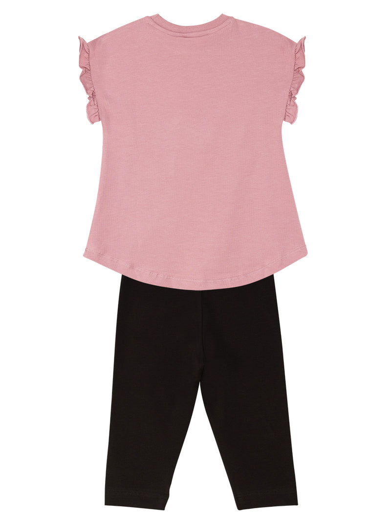 Ensemble fille 2 pièces tunique imprimée et legging – Confort et style adorable