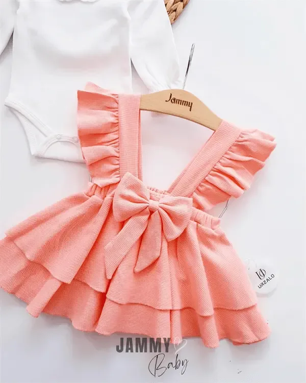 Ensemble Bébé Luana avec Robe Chasuble Waffle