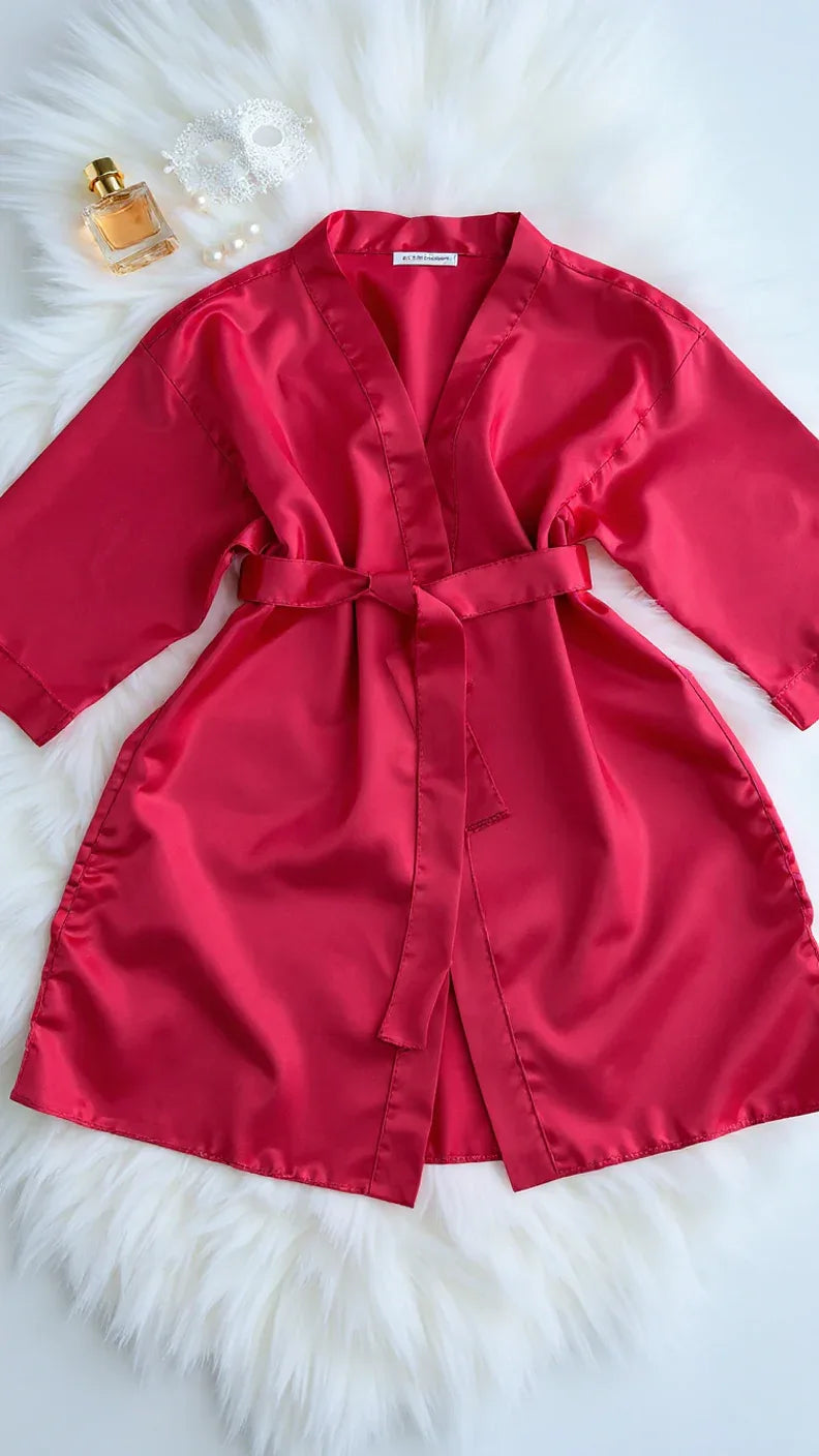 Kimono en satin luxe