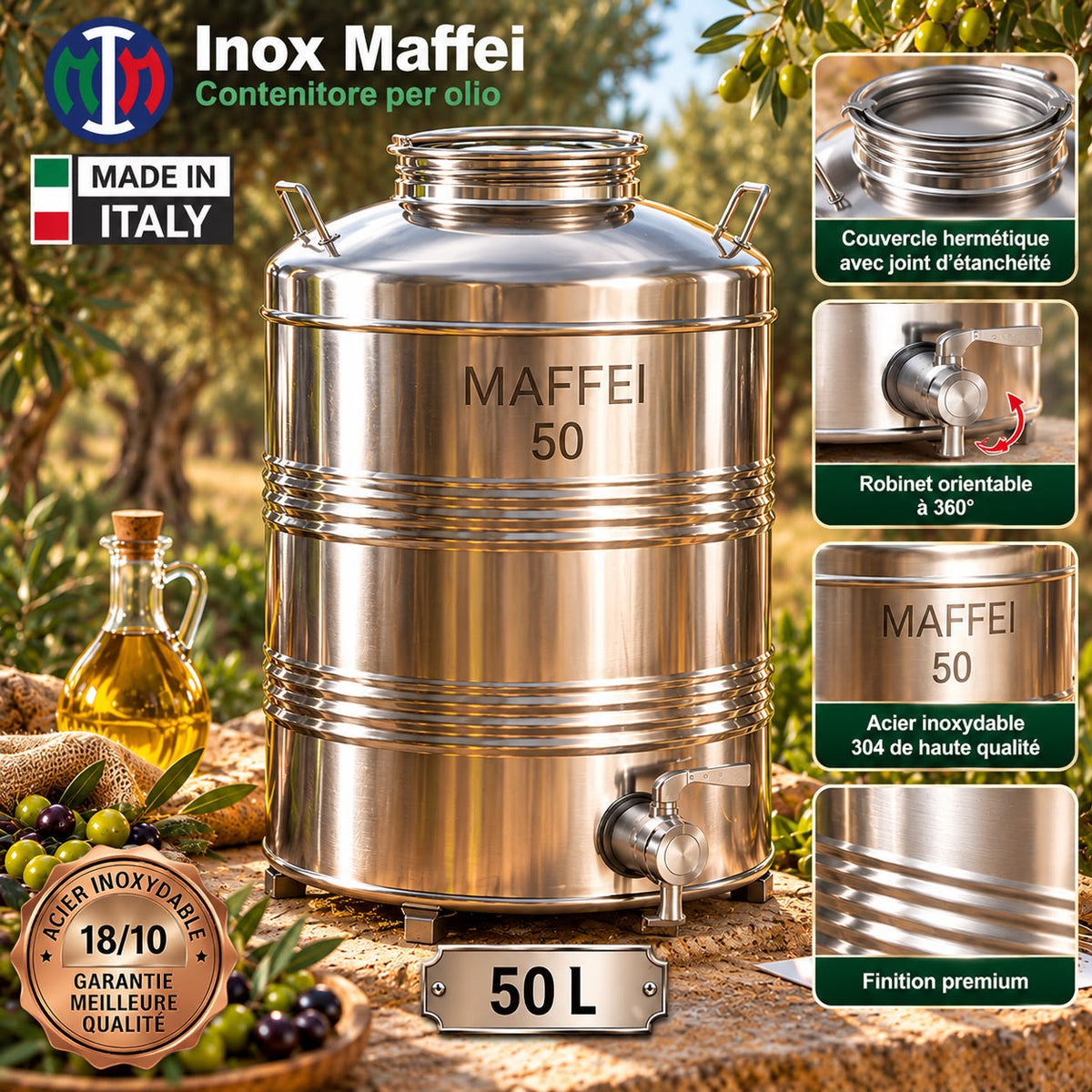 CITERNE A HUILE ITALY 50L