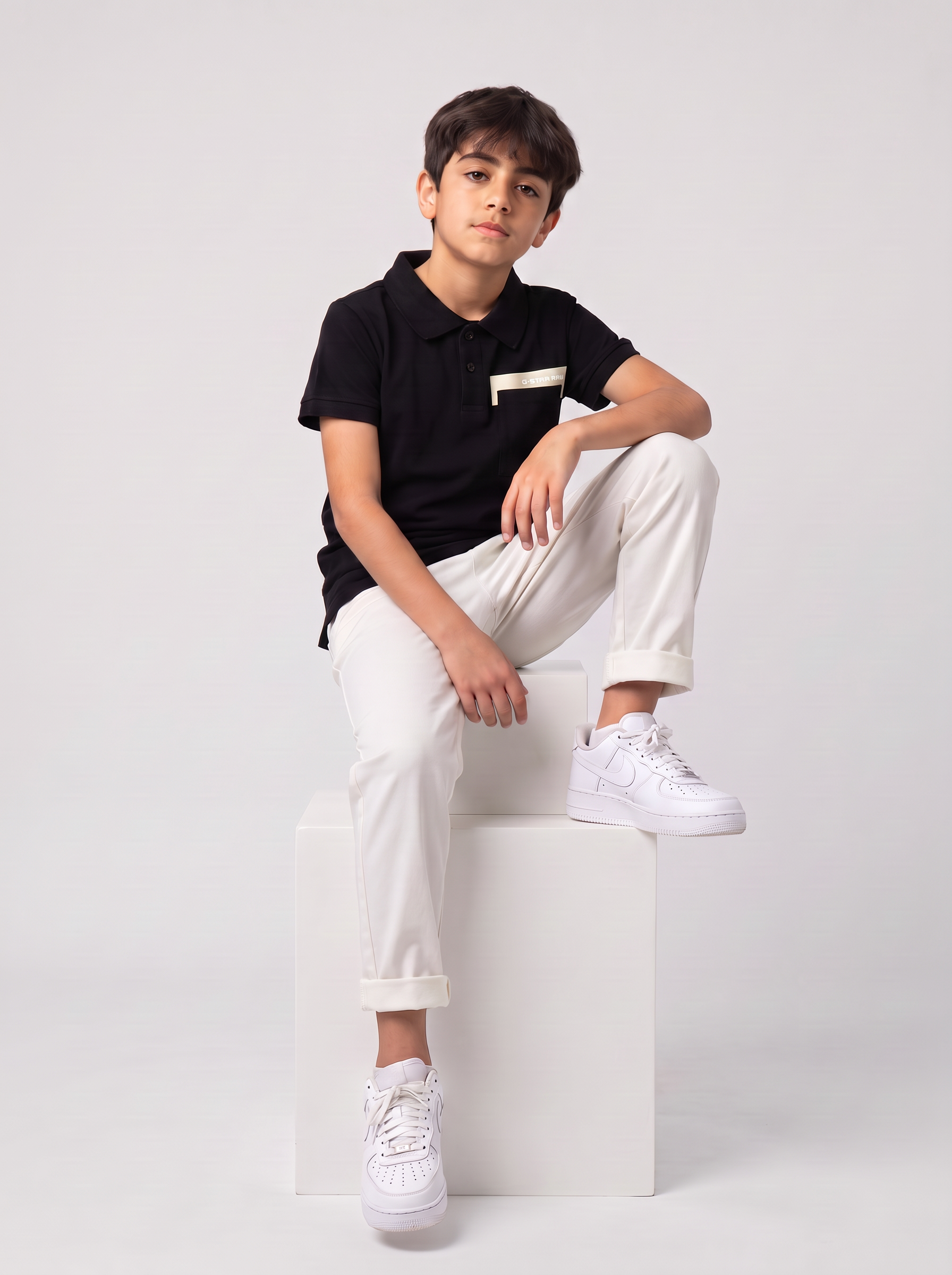 Ensemble Garçon 2 Pièces Polo Manches Courtes et Pantalon Jogger