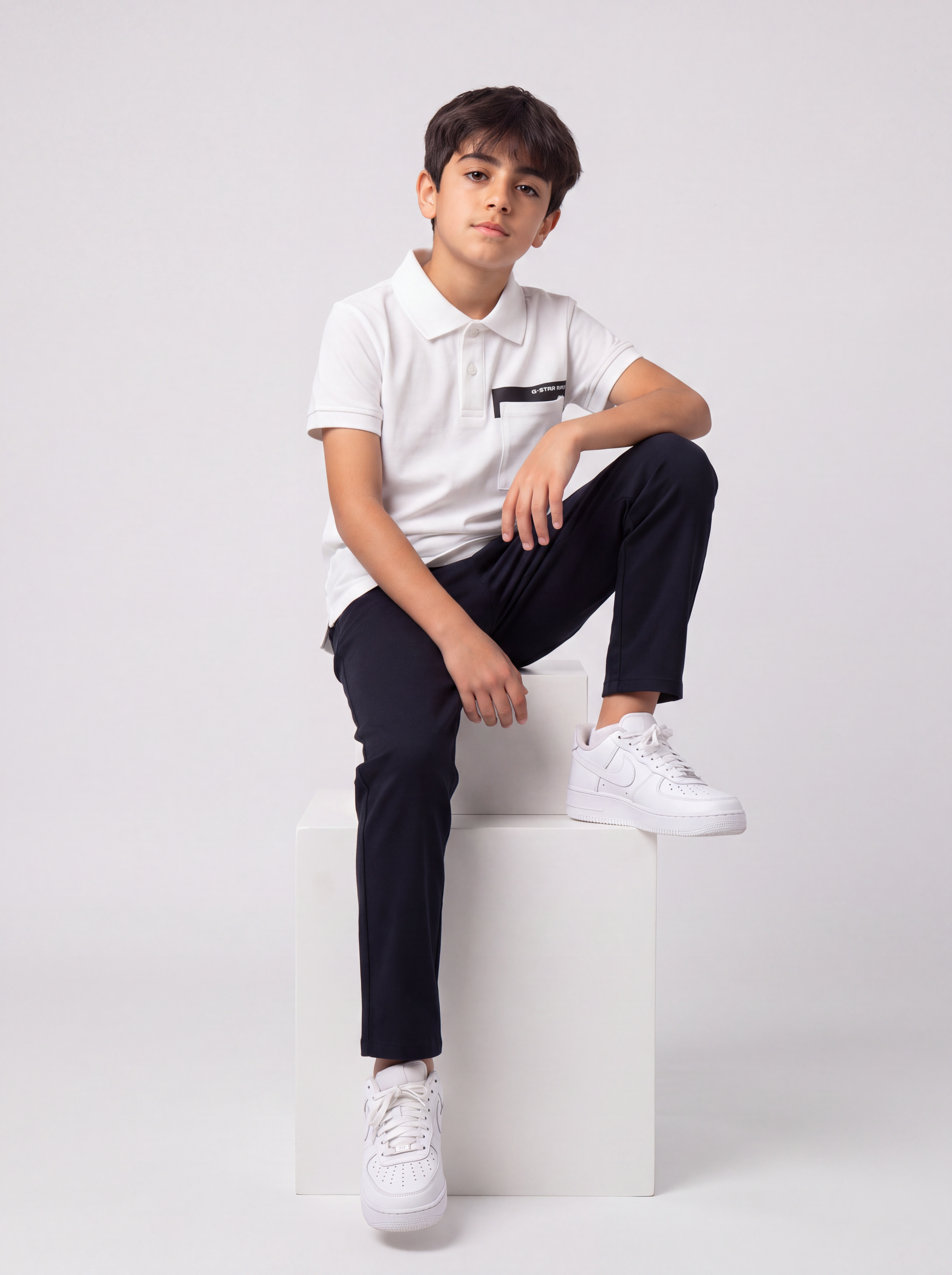 Ensemble Garçon 2 Pièces Polo Manches Courtes et Pantalon Jogger