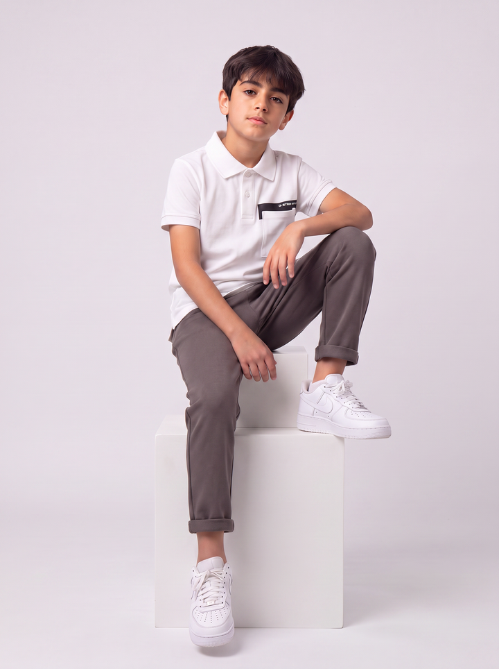 Ensemble Garçon 2 Pièces Polo Manches Courtes et Pantalon Jogger