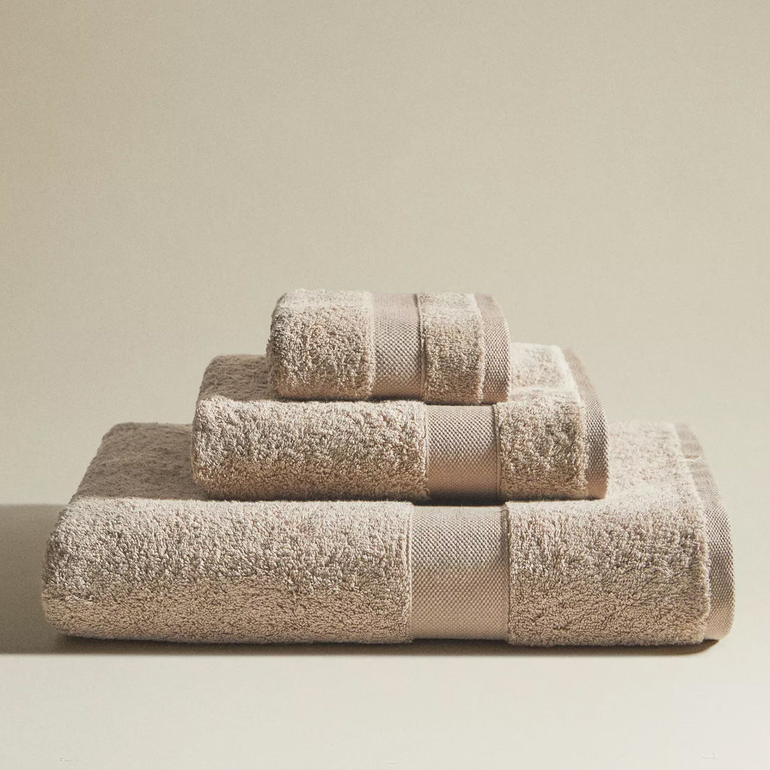 Pack serviette de bain - 3 pièces 100% coton Maison good and well