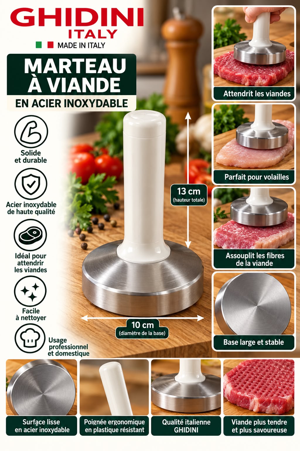 MARTEAU A VIANDE GHIDINI