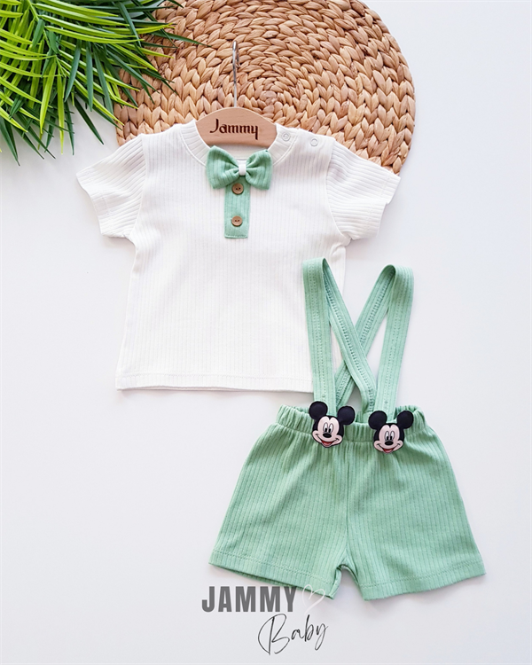 mickey camisole shorts salopette & body set