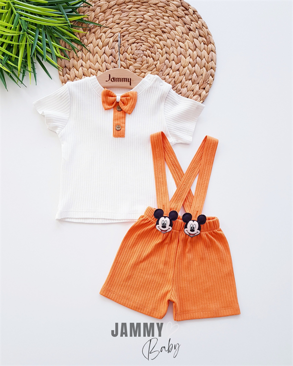 mickey camisole shorts salopette & body set