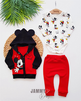 mickey mouse cardigan suit