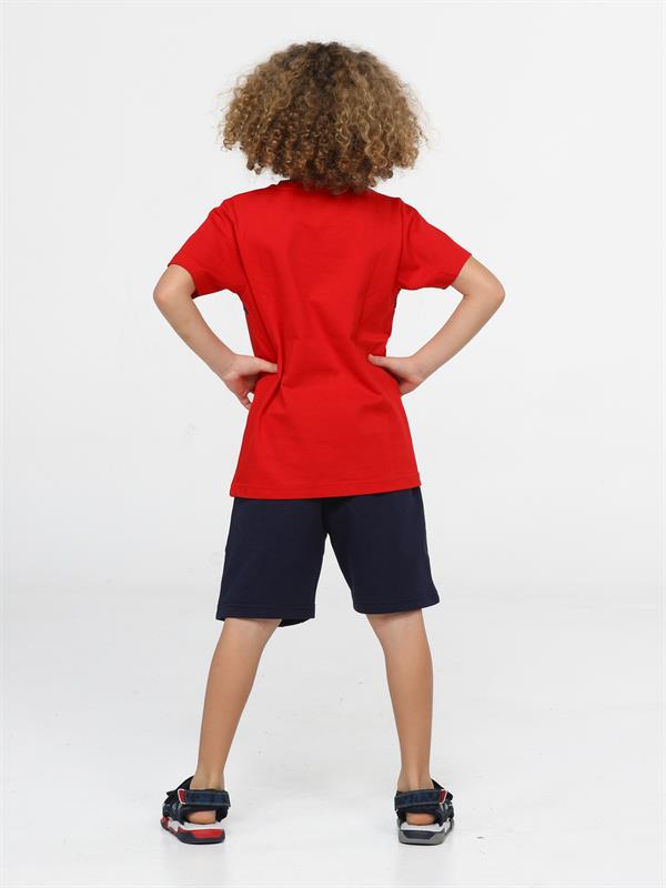 ensemble short rouge monstre pour garçon